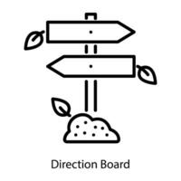 Trendy Direction Board vector