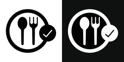 Food safety icon vector