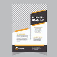 brochure, magazine or flier mockup in bright colors. perfect for creative professional business. vector template