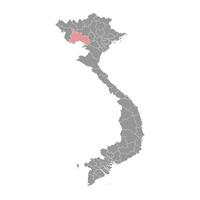 hijo la provincia mapa, administrativo división de Vietnam. vector ilustración.