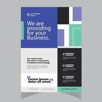 Brochure design, cover modern layout, annual report, poster, flyer in A4 with blue triangles vector