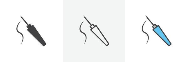 Eyeliner brush icon vector