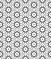 Black and white seamless abstract pattern. Background and backdrop. Grayscale ornamental design. vector