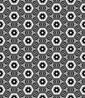 Black and white seamless abstract pattern. Background and backdrop. Grayscale ornamental design. vector