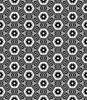 Black and white seamless abstract pattern. Background and backdrop. Grayscale ornamental design. vector