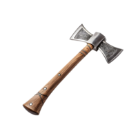 AI generated Vintage wooden axe on a PNG background with clipping path.