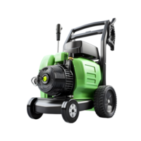 AI generated Modern lawnmower on transparent background png