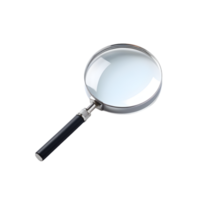 AI generated Magnifying glass on transparent background png