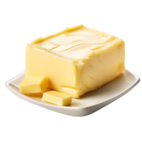 AI generated Fresh butter on transparent background png file