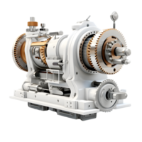 ai gegenereerd 3d renderen van een auto motor Aan transparant achtergrond PNG het dossier