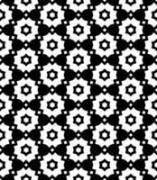 Black and white seamless abstract pattern. Background and backdrop. Grayscale ornamental design. vector