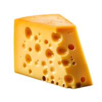 AI generated Cheese isolated on transparent background png file