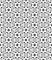 Black and white seamless abstract pattern. Background and backdrop. Grayscale ornamental design. vector