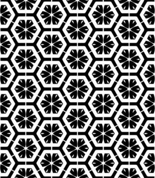 patrón abstracto sin costuras en blanco y negro. fondo y telón de fondo. diseño ornamental en escala de grises. vector