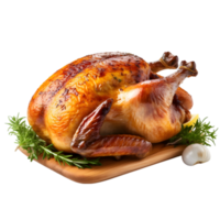 AI generated Roast chicken on transparent background png