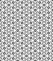 Black and white seamless abstract pattern. Background and backdrop. Grayscale ornamental design. vector