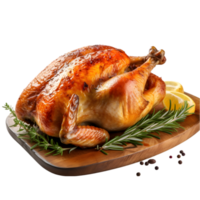 AI generated Roast chicken on transparent background png