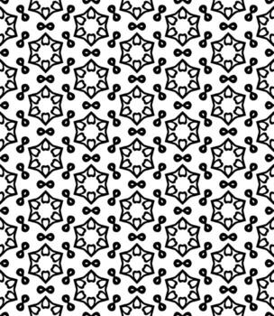 Black and white seamless abstract pattern. Background and backdrop. Grayscale ornamental design. vector