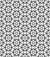 Black and white seamless abstract pattern. Background and backdrop. Grayscale ornamental design. vector