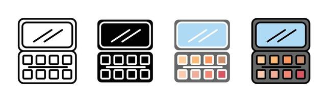 maquillaje paleta icono vector