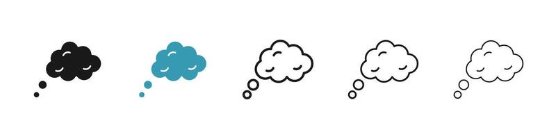 Dream cloud icon vector