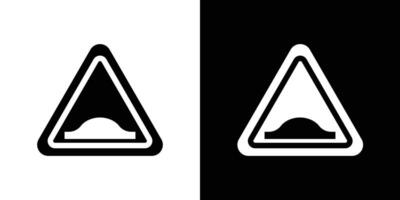 Caution speed Ramps sign vector