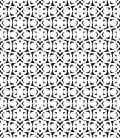 Black and white seamless abstract pattern. Background and backdrop. Grayscale ornamental design. vector