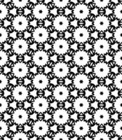 Black and white seamless abstract pattern. Background and backdrop. Grayscale ornamental design. vector