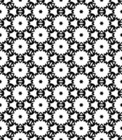 Black and white seamless abstract pattern. Background and backdrop. Grayscale ornamental design. vector