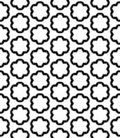 Black and white seamless abstract pattern. Background and backdrop. Grayscale ornamental design. vector
