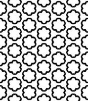 Black and white seamless abstract pattern. Background and backdrop. Grayscale ornamental design. vector