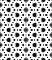 Black and white seamless abstract pattern. Background and backdrop. Grayscale ornamental design. vector