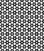 Black and white seamless abstract pattern. Background and backdrop. Grayscale ornamental design. vector