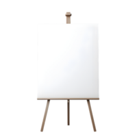 AI generated white blank school board on png background