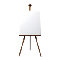 AI generated white blank school board on png background