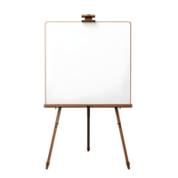 AI generated white blank school board on png background