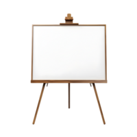 AI generated white blank school board on png background