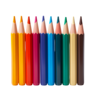 ai généré coloré des crayons isolé sur png Contexte