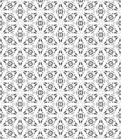 Black and white seamless abstract pattern. Background and backdrop. Grayscale ornamental design. vector