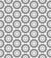 Black and white seamless abstract pattern. Background and backdrop. Grayscale ornamental design. vector