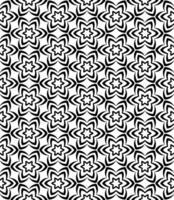 Black and white seamless abstract pattern. Background and backdrop. Grayscale ornamental design. vector