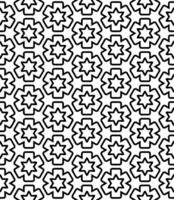 Black and white seamless abstract pattern. Background and backdrop. Grayscale ornamental design. vector