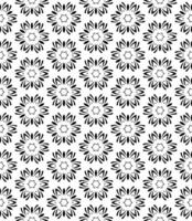 Black and white seamless abstract pattern. Background and backdrop. Grayscale ornamental design. vector