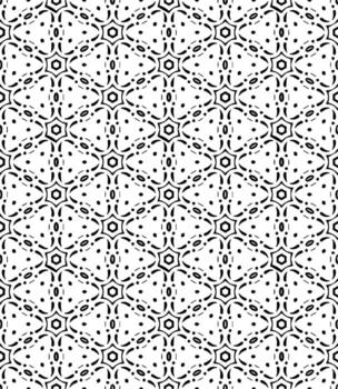 Black and white seamless abstract pattern. Background and backdrop. Grayscale ornamental design. vector
