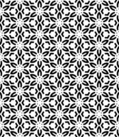 Black and white seamless abstract pattern. Background and backdrop. Grayscale ornamental design. vector