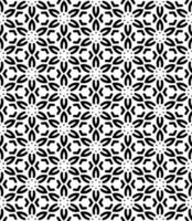 Black and white seamless abstract pattern. Background and backdrop. Grayscale ornamental design. vector