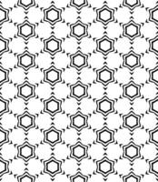 Black and white seamless abstract pattern. Background and backdrop. Grayscale ornamental design. vector