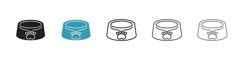 Pets bowl icon vector