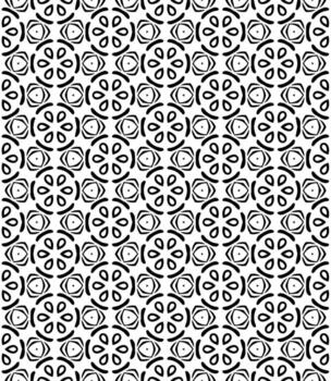 Black and white seamless abstract pattern. Background and backdrop. Grayscale ornamental design. vector