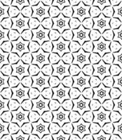 Black and white seamless abstract pattern. Background and backdrop. Grayscale ornamental design. vector